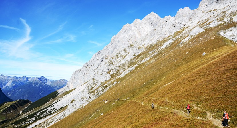 Vista de la zona de Ehrwalder Alm desde Gatterl