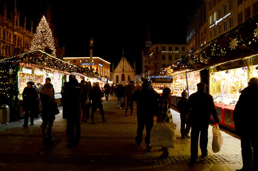 Marienplatz, primer dia a la nit