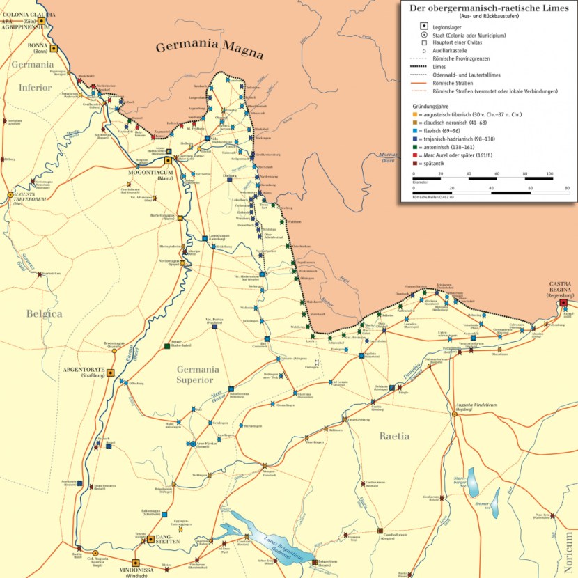 Lindes del Imperio romano en Germania. /WEB
