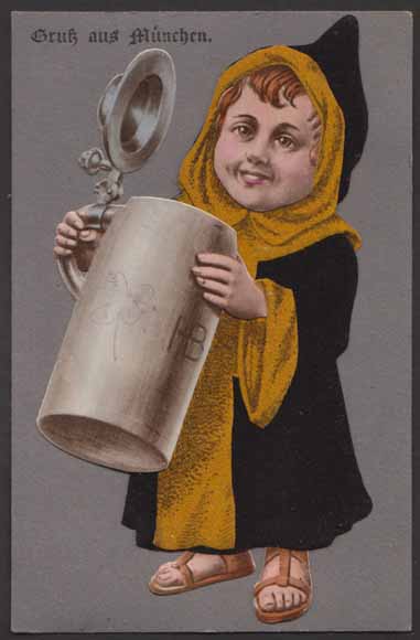 El Münchener Kindl en una imagen antigua